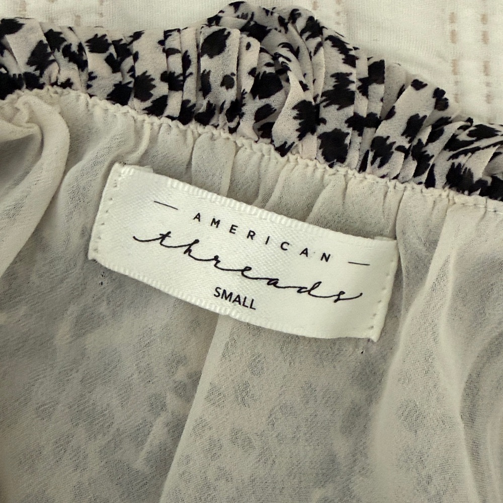 Spotted Ruffle Romper Cream and Black - Picture 3 of 3